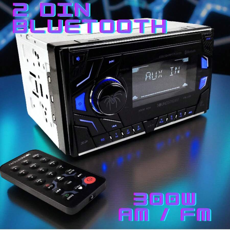 Autoestereo de 2 DIN SOUNDSTREAM VM-22B con Bluetooth - Negro - Ver 1