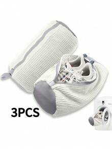 1/2pcs 360° Shoe Washing Machine Bag For All Shoe Types - Anti-Deformation, Machine Washable, Air-Drying, Protective Laundry Bag With Rich Fleece Inside, Perfect For Sneakers And Casual Shoes, - Multicolor - View 50