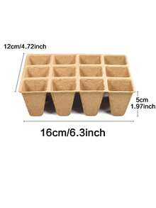 Seedling Starter Trays, Peat Pots, Seedling Starter Kit, Organic Sprouting Plant Tray - Multicolor - View 2