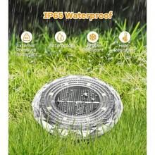 4/8/12-Piece Solar Underground Lights - Decorate Your Yard Beautifully With LED Lights. IP65 Waterproof Platform Lamp, Street Lamp, Garden Landscape, Outdoor Decoration. - Warm Light - 查看 2