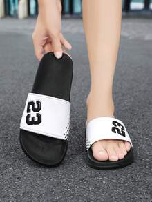 صندل رياضي كاجوال للرجال، قاع EVA ناعم مسطح، أحذية شاطئ صيفية للرجال، أحذية حديقة، صنادل، صنادل، ناعمة وصديقة للبشرة، صنادل أسود وأبيض، مادة ناعمة ومرنة، صنادل منزلية/كاجوال يومية، مريحة ومتعددة الاستخدامات للخروج والمشي