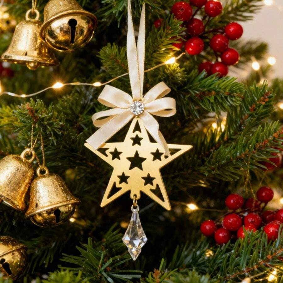 Christmas tree snowman/snowflakes/bells/reindeer/stars/Christmas tree hanging decorations - Caqui - Ver 1