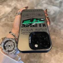 Funda de teléfono M-MerceS Cool Des Supercar para 17 16 15 14 13 12 11 Plus Pro Max multicolor aurora láser a prueba de golpes - z10 - Ver 2