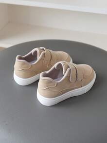 1 Pair Kids Shoes, New Spring/Autumn Boys Sports Shoes Girls Casual Sneakers Soft Sole Toddler Shoes - Khaki - View 6