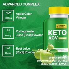 MEGNETA Keto ACV Gummies 1000mg - Weight Loss & Appetite Suppress, Delicious Apple Flavor, Well-Digested For Energy - Alternative To Capsules, 60 Count - Một chai - Giai đoạn dùng thử - Xem 7