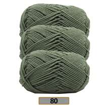 3件組/(140-150g) 5股混色毛線，約50g/件，適合春夏使用，中粗軟線，完美適用於手工編織、DIY手工藝、針織與鉤針，柔軟且多用途 - 彩色 - 查看 67