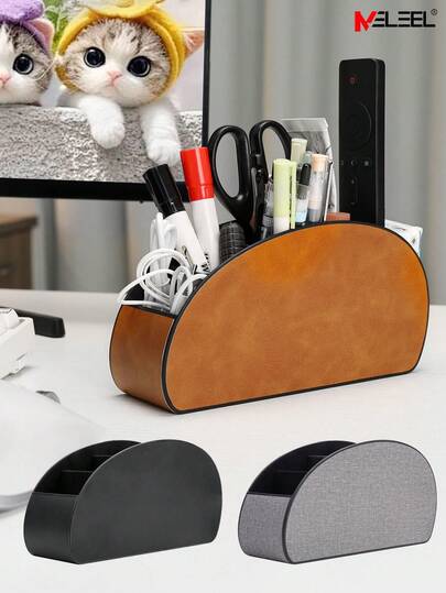 KELEEL 5 Bölmeli 1 Adet Çok İşlevli ve Büyük Kapasiteli Bölmeli Masaüstü Saklama Kutusu/Düzenleyici - Çeşitli Veri Kabloları, TV/DVR/Kablo Kutusu Uyumlu, Oturma Odası, Ev Ofisi, Yatak Odası İçin Yerden Tasarruf Sağlayan Tepsi - Veri Kabloları, Uzaktan Kumandalar, Bardaklar, Kalemler, Medya Oynatıcılar, Uzaktan Kumanda Düzenleyici, Ofis Masası Depolama, Klasik Tasarım, Sağlam Yapı, Ofis Çalışanları İçin Masaüstü Düzenleyici