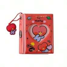 BT21 Cartoon Mini Photo Album Card Holder, Suitable For K-Pop Idol Merchandise (3-Inch Card Album)