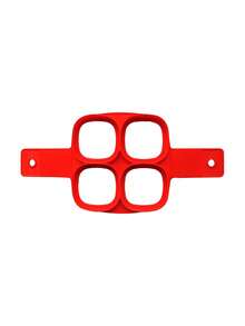 1pc/2pcs Silicone Egg Ring Mold, Non-Stick Egg Pancake Maker, Reusable Egg Cooking Rings - Red - View 16