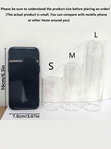 1/6/10/16PCS Clear Glass Floating Candle Holder, Ultra Thin Column Borosilicate Glass Candle Holder, Heat Resistant Tall Vase, Romantic Candlelight Dinner Mugs - Valentine's Day, Wedding, Holiday Party Atmosphere Decoration, Table Centerpiece Candle (Candle Can Be Purchased Separately) - Multicolor - View 5