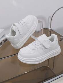 1双儿童秋季新款软底时尚百搭防滑运动鞋，幼儿多功能户外步行鞋 - 白色 - 查看 1