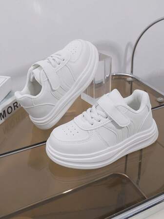 1 par de zapatillas de deporte versátiles con suela blanda y antideslizante para niños, zapatos para caminar al aire libre versátiles para niños pequeños