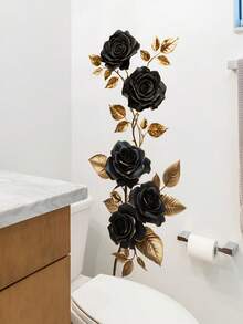 1 件紫色花朵蝴蝶墙贴可移除花卉装饰撕下粘贴壁画墙贴适用于客厅卧室门过道沙发电视背景墙家居装饰房间装饰墙壁装饰浴室装饰墙壁艺术厨房家居装饰客厅墙纸房屋装饰卧室装饰房间装饰用品客厅装饰