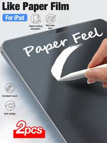 Yezodawee 2pcs Paper-Feel Screen Protector For IPad 10th Gen 10.9" (2022) / IPad 11th Gen A16 (2025), Matte PET Material, Smooth Writing, Pen-Friendly, High Sensitivity, Anti-Glare, Anti-Fingerprint, Ultra-Thin Nano Flexible Screen Protector, Easy Installation, Paper-Like Smooth Touch, [Compatible With Face ID And Apple Pencil], Scratch-Resistant, Bubble-Free - 2pcs - View 29