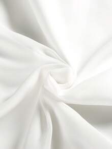 女士蕾丝婚纱，长袖高领露背长款礼服，优雅晚礼服，情人节 - 白色 - 查看 8