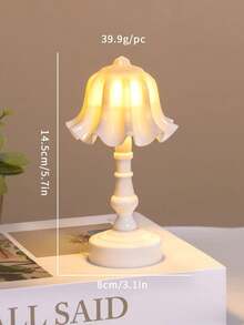 Mini Cute Desk Lamp, New French Retro Creative Flower Lantern Pattern Design Pleated Lily Flower Mood Dopamine Color Bedside Decor Night Light, Ideal Gift For Family And Friends On Holidays And Birthdays - Nhiều màu - Xem 14