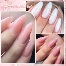 FOUR LILY 4 pièces Gel de construction rapide LILY 10ml, vernis à ongles clair, rose nude, renforçateur d'extension pour nail art