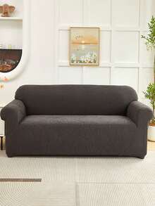 1 件提花弹力沙发套加厚防滑沙发套适用于客厅卧室户外沙发保护防宠物污渍 4 季沙发座垫套适用于 L 型单座躺椅和 1/2/3/4 座沙发秋季家居装饰冬季加厚版沙发盖 - 深灰色 - 查看 4