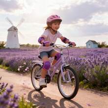 BAT DEICIDE Ultimate 6-In-1 Kids Protective Gear Set | CPSIA Certified Knee Pads, Elbow Pads & Wrist Guards For Full Protection During Skateboarding, Cycling, Scooter | Durable Safety Gear For Ages 4-9 - 紫羅蘭色 - 查看 2