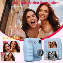 Appareil photo selfie instantané pour enfants, caméra numérique HD 1080P, appareil photo instantané multifonction avec cadres amusants et filtres de couleur, délai de prise de vue de 3s/5s/10s, cadeau de Noël et d'anniversaire pour les enfants de 3 à 12 ans, cadeau de rentrée scolaire - A29 - Voir 10