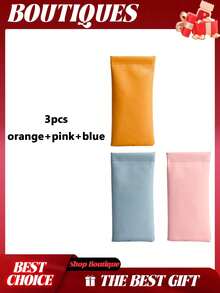 4 件装眼镜盒、压缩眼镜盒、眼镜盒、眼镜袋、太阳镜袋、钱包用太阳镜袋、太阳镜袋