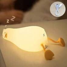 1 قطعة مصباح ديكوري، مبيعات الأفضل جديد، ضوء نوم بطة جميلة، قابل للشحن عبر USB، 3 مستويات سطوع، مناسب لديكور الغرفة، ديكور العطلات، عيد الميلاد، إضاءة رومانسية، متعدد الاستخدامات للغرفة المعيشية والنوم والحمام والسفر والزفاف والحفلات وعيد الميلاد، هدية للرجال والأمهات والآباء والأصدقاء المقربين والمعلمين وعام جديد، يأتي مع كابل الشحن