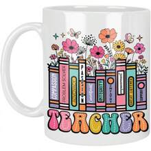 Toasted Tales Coffee Mug Teacher Gift - Quality Ceramic Mug With Colorful Flower Design, Dishwasher  (Coffee Mug) - Image Color - View 13