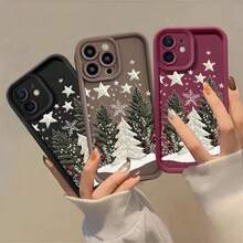 Christmas Tree New Year Case Cover Compatible With  17 14 15 16 Pro Max Plus 16E 12 13 Mini 17 Air Silicone Full Protection Shockproof Shell, Cover Compatible With  17 Case,  17 Pro Case,  17 Pro Max Case - S21793 - View 4
