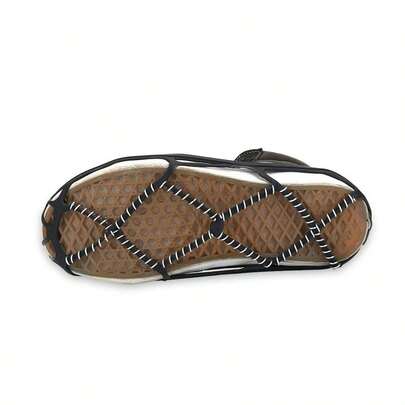 Chains For Walking On Ice And Snow, Ice Cleats Traction Snow Grips Non Slip Walking Jogging Climbing Spikes Gripp...