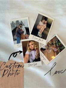 1pc/5pcs/10pcs Custom Photo Booth Prints, Personalize Photo Booth Prints, Wedding Photo Booth Cards, Photo Booth Strip Frame - Multicolor - View 5