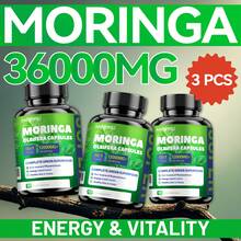 MEGNETA Moringa Capsules - 12000mg Pure Moringa Powder, Rich In Antioxidant, Energy, Light Beige Health, Gut Health, Immune, 60 Capsules - Ba chai - Lựa chọn tốt nhất - Xem 1