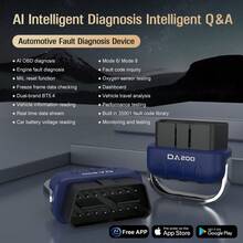 BXD DA200 OBD II AI OBD Smart Diagnostics / Bluetooth 4.0 / Bluetooth 5.4 Scanner For IPhone & Android: 2025 Enhanced Check Engine Fault Car Code Reader, Universal Car Diagnostic Tool With All System Scan, Oil Reset, Battery Test, Performance Test