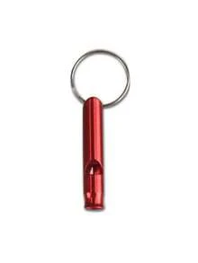 Kit di attrezzi di sopravvivenza multiuso in alluminio, con fischietto, bussola, acciarino, con portachiavi (colore casuale) - Multicolore - Visualizzare 9
