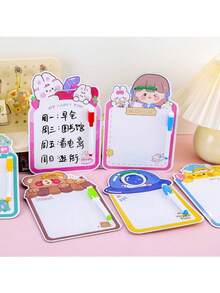 3pcs Reusable Erasable Drawing Boards, Comes With Marker Pens, Double-Sided Writable, Hanging Mode, Memo Board For Office, School, Drawing, Notes, Art Supplies Set School Supplies,Back To School