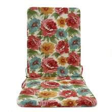 High Back Outdoor Chair Cushions-Water Proof Patio Dining Chair Cushions, Removable Machine-Washable Cover For Camping Beach Picnic Travel 17.72*41.34*1.97in - 玫瑰紅 - 查看 7