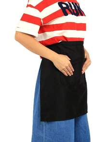 Delantal de Cintura Con 2 Bolsillos , Corto de Media Cintura Para Hogar, Cocina, Pub, Cafetería - Para Mujeres y Hombres, Camareros y Servidores - 1 - Ver 2