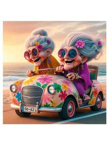 1pc - 2025 New 1000pcs Happy Grandma DIY Puzzle, Large 30*30cm, Personalized Adult Puzzle, Suitable For Birthday, Thanksgiving Gift, Holiday Gift, Birthday Gift, Perfect Gift - Multicolor - View 3