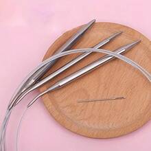 40cm Stainless Steel Knitting Needle Set, Knitting Tools For Sweaters, Practical Knitting Accessories With Storage Bag, Metal Handicraft Supplies For Knitting And Crocheting, Knitting Needles And Accessories - Multicolor - View 7