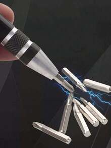 8-In-1 Screwdriver Set, Aluminum Alloy Material, Flat Head Manual Screwdriver, Portable Repair Tool, Men's Tool - Multicolor - View 4