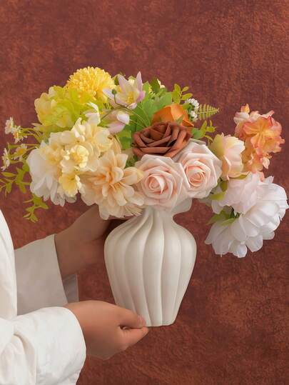1pc ative Vase Made Of Resin Material, Hydroponic Products, Flower Inserting Home ation, Newly Launched Festival Birthday Graduation Room view 7