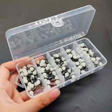 50Pcs/Lot Luminous Rolling Swivels Fishing Swivels Sea Fishing Accessories Hook Connector Rolling Swivels 3-Way Swivels - Multicolor - View 7