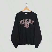 Vintage Texas A&M University Sweatshirt 2XLarge Texas A And M Printed Jumper Texas Aggies  Crewneck Aggies Football Sweater Size 2XL2025 - màu đen - Xem 7