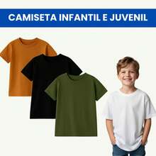Kit With 2 Basic T-Shirts For Children And Youth - Boys' Clothing - Promotion - Multicolor - View 1