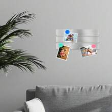 Magnetic Board Frameless Stainless Iron Board Strips Magnetic Strips With Adhesive BacFKing Magnet Board Magnetic Bulletin Board Bar Memo Board With 10pcs Colorful Magnets For Home Office (2PCS){Inchsize_nameinch:Inch2pcsIronstrip-10pcs2.6cm10colormagnetinch} - 2條鐵條-10條2.6公分10色磁鐵 - 查看 5