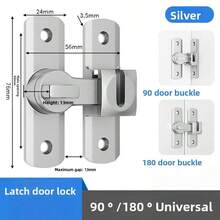 商用级重型门锁 - 不锈钢手动门把手，支持 90° 和 180° 多角度安装 | 专业抛光表面，适用于办公室、酒店和餐厅 | 安全门锁五金，外观时尚金属质感，提升家居和商业安防 | 结构坚固耐用，操作简便