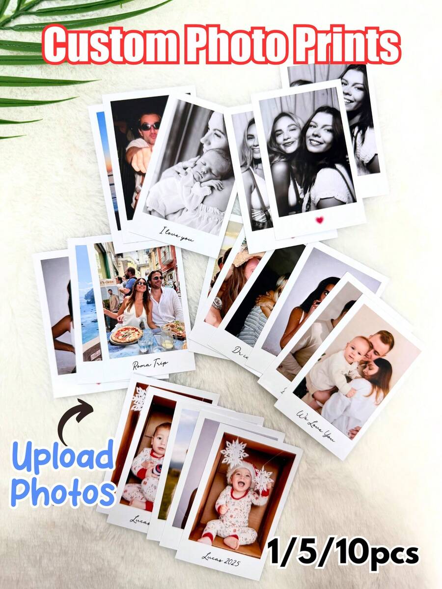 1/3/5pcs Custom Photo Printing Paper, DIY Handmade Photo Album Materials, Mobile Phone Photo Printing, Commemorative Album Making, Photo Printing Paper Sets, Baby Growth Records, Travel Memory Books, Personalized Custom Printing, Mini Photo Printers, Student Journal Tools, DIY Gifts For Best Friends, Couple Souvenir Making, Party Supplies, Creative Gift Customization, Birthday Party Souvenirs