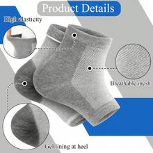 1 Pair Moisturizing Heel Socks, Softening And Nourishing Cracked Heels, Foot Care Toeless Socks For Cracked Heel Repair