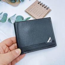 1件/2件/3件装男士钱包超薄对折PU皮革钱包，带多个卡槽 - 轻巧时尚的设计，适合商务和休闲日常使用，是送给男士的理想礼物。