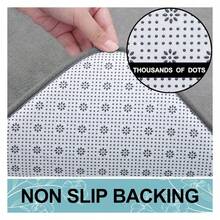 Alfombra de baño de espuma de memoria de 70x24, extra suave y absorbente, alfombra de baño antideslizante y lavable para el piso, la ducha y la bañera, gris - Multicolor 55 - Ver 5