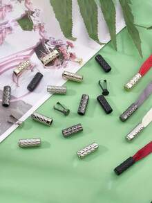 Diy Jewelry Accessories, Luggage Metal Accessories, Bag Handbag Pendant Bell, 3 Colors Optional, Rope End Cap Set, 4 Seasons Festival Hanging Decoration Accessories, Multifunctional Handmade Jewelry Material, Various Surface Treatments, Suitable For Hanging Ropes Clothes Backpacks Bags - Multifunctional Buckle, Suitable For Bags, Jackets, Down Jackets, Sweaters, Pants And Hats, Sturdy And Durable, Back To School, Home Essential. - Multicolor - View 5